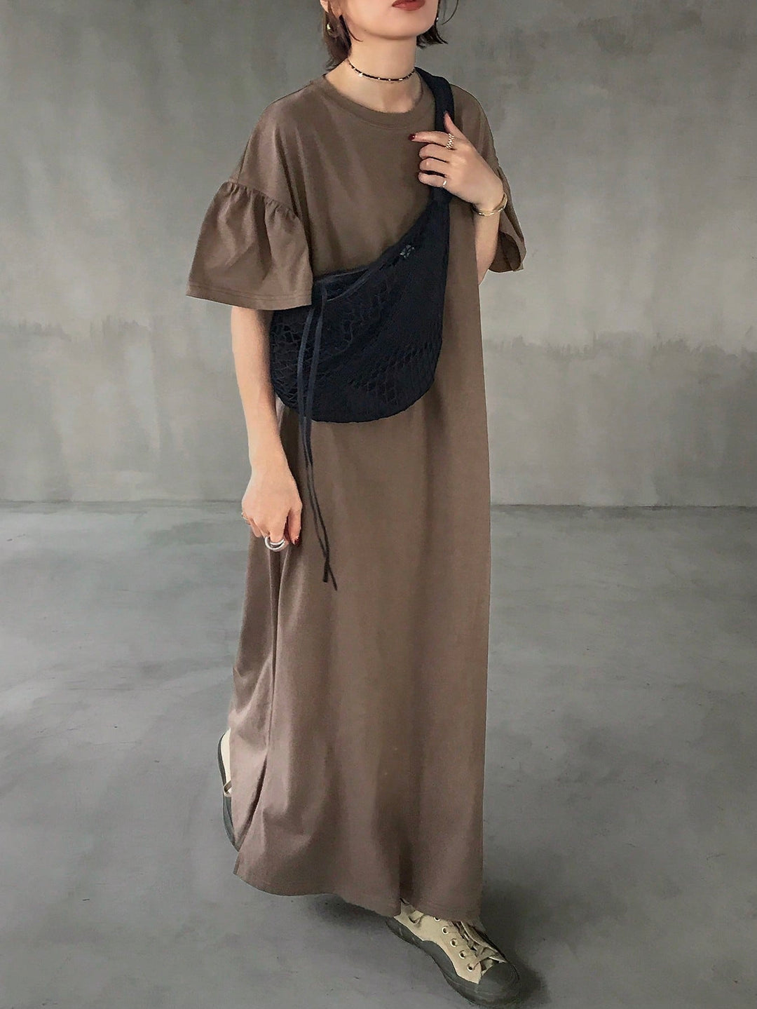 Rochie maxi SHEIN, maro