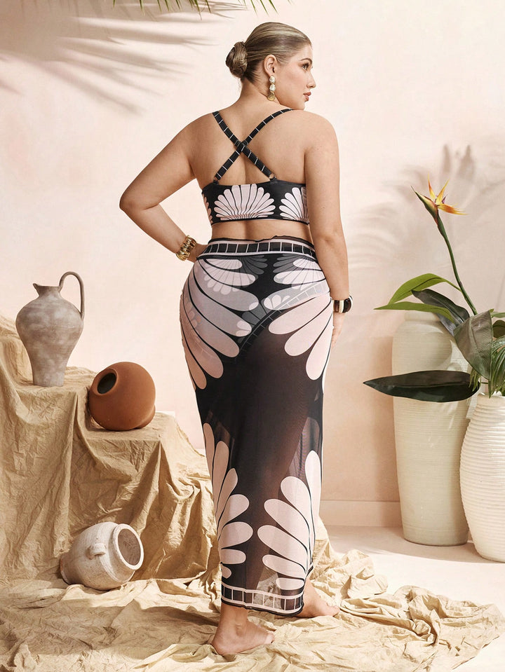 Set bikini de baie SHEIN, negru