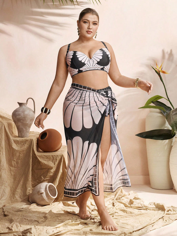 Set bikini de baie SHEIN, negru