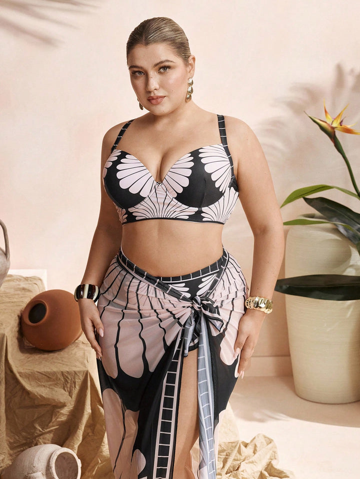 Set bikini de baie SHEIN, negru