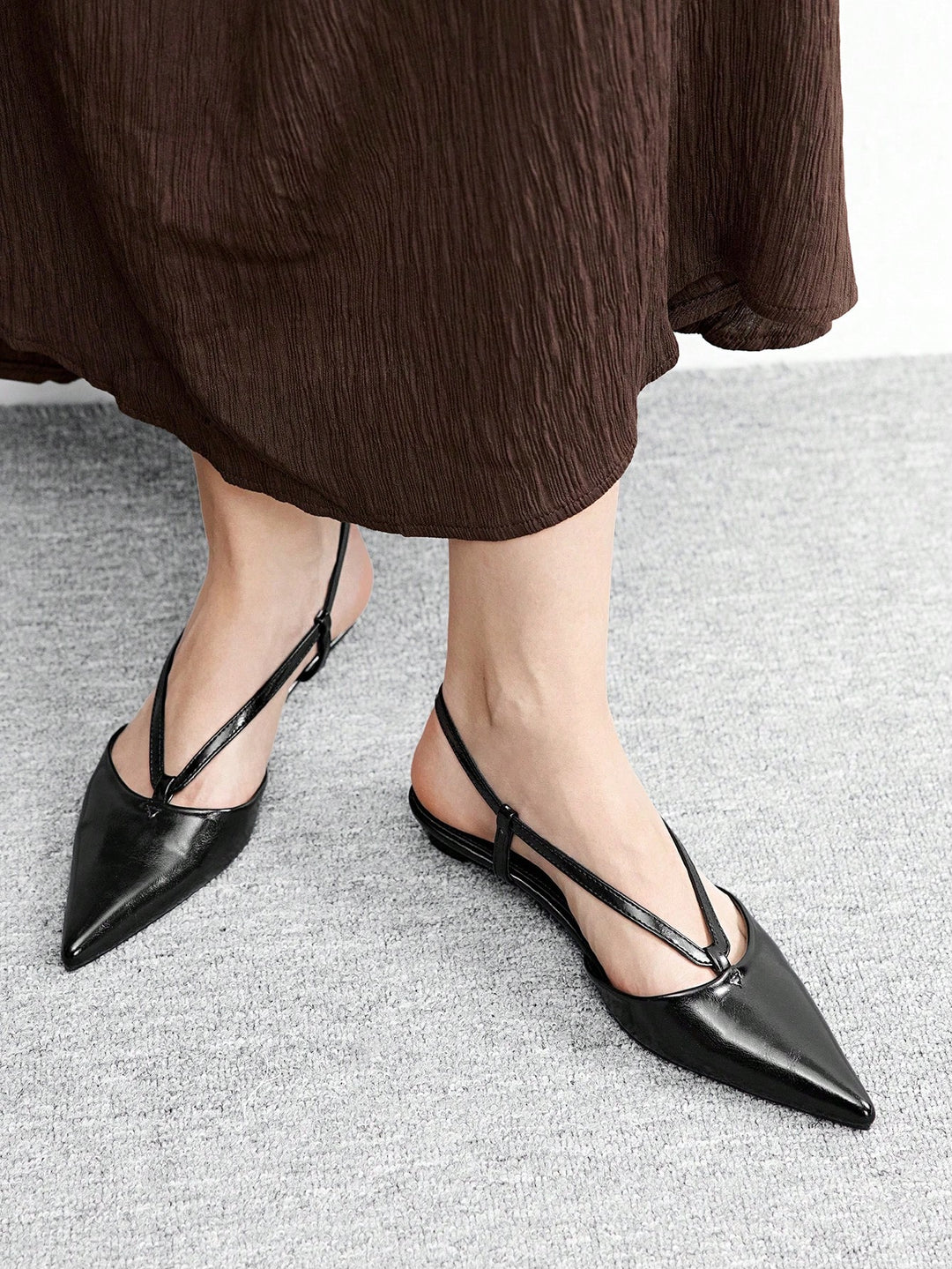 Pantofi cu toc SHEIN, negru