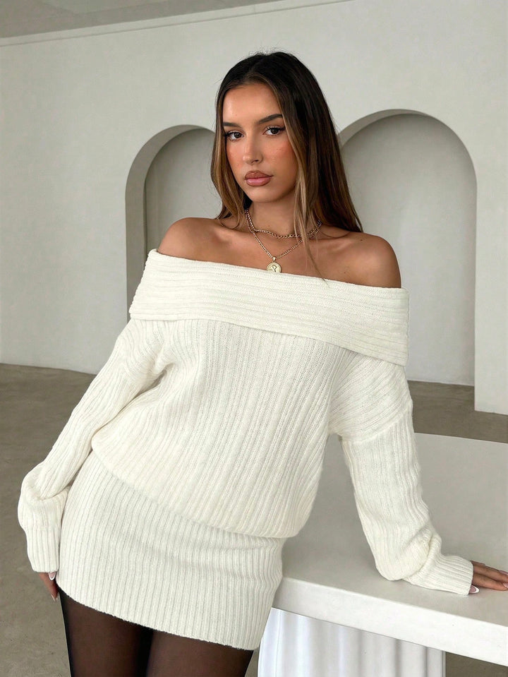 Rochie mini SHEIN, crem