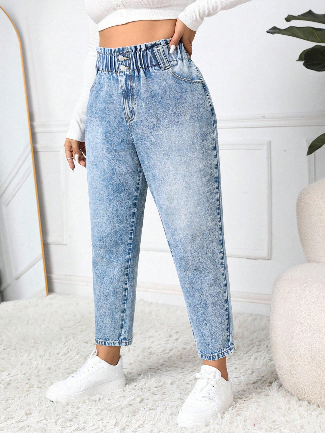 Jeans SHEIN, albastru