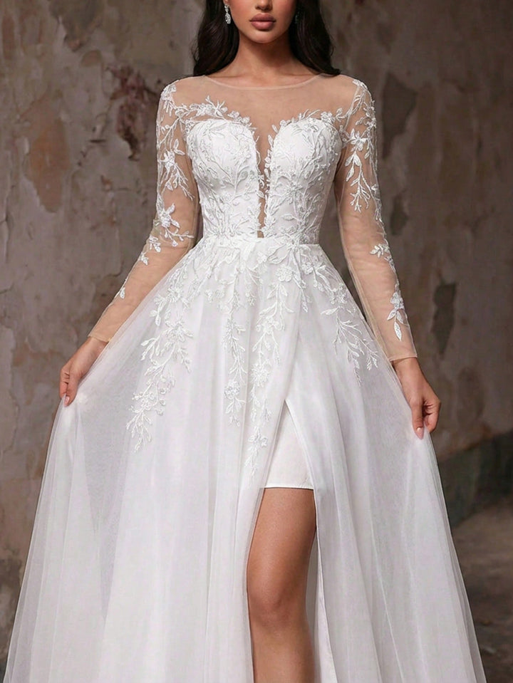 Rochie de mireasă SHEIN, bej