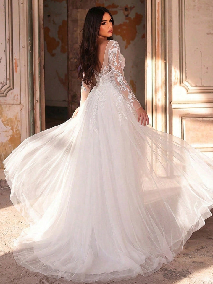 Rochie de mireasă SHEIN, bej