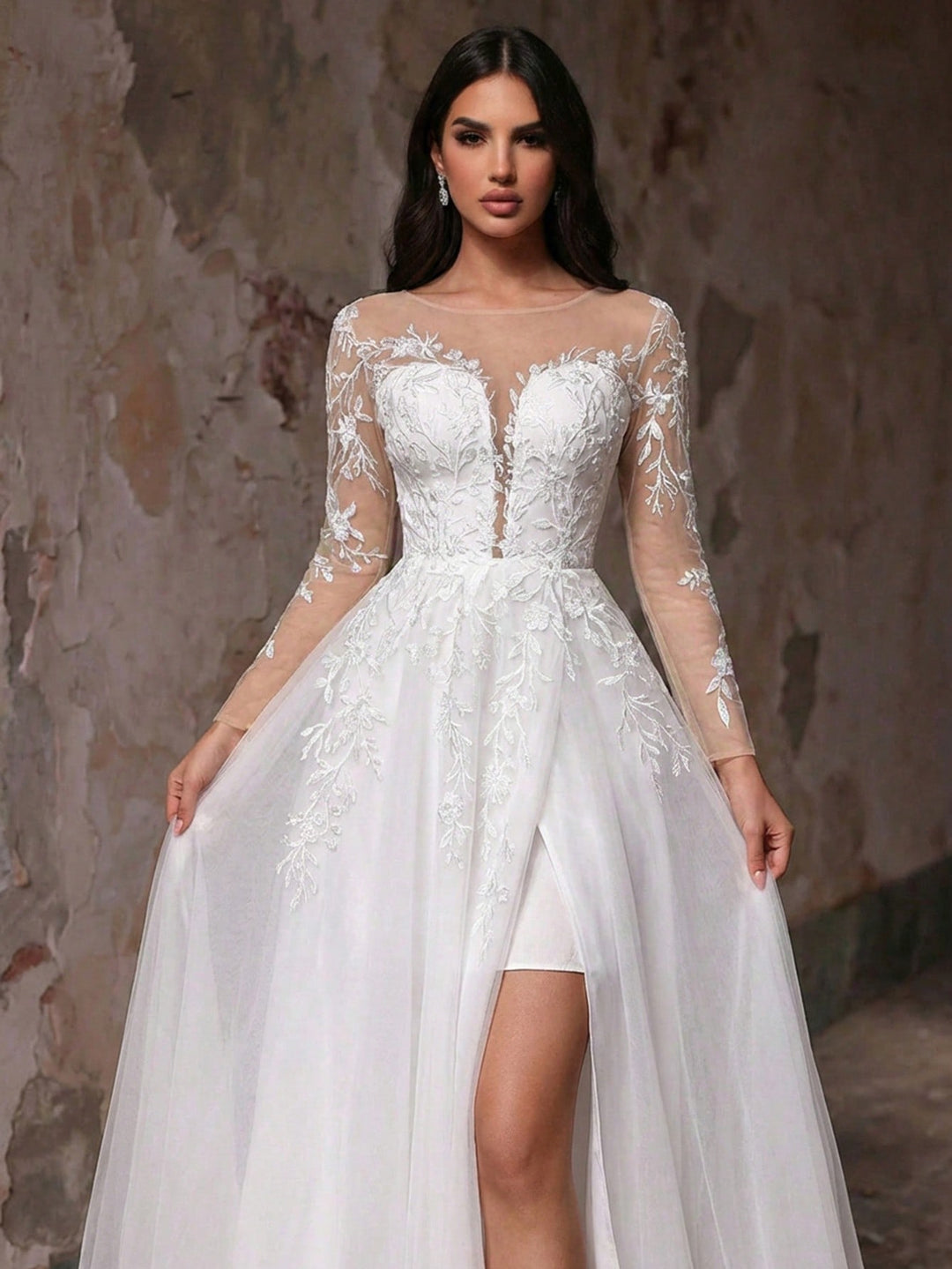 Rochie de mireasă SHEIN, bej