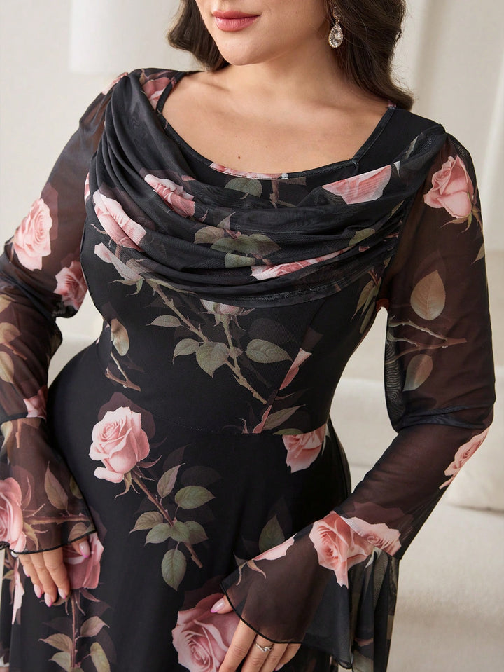 Rochie maxi SHEIN, mix culori