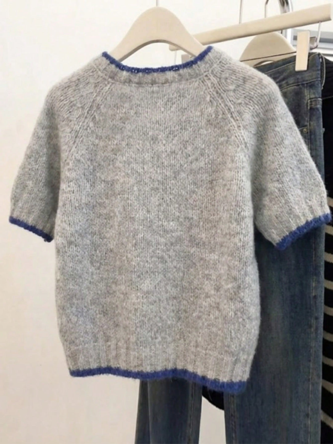 Bluză tricotată SHEIN, gri