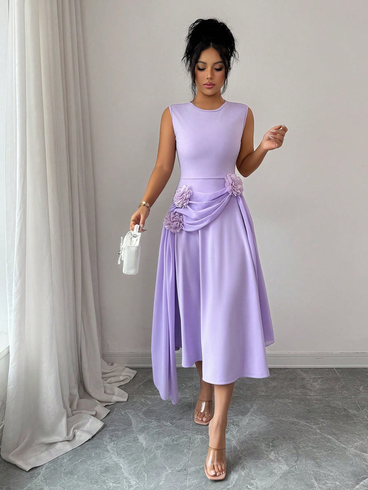 SHEIN midi ruha, lila