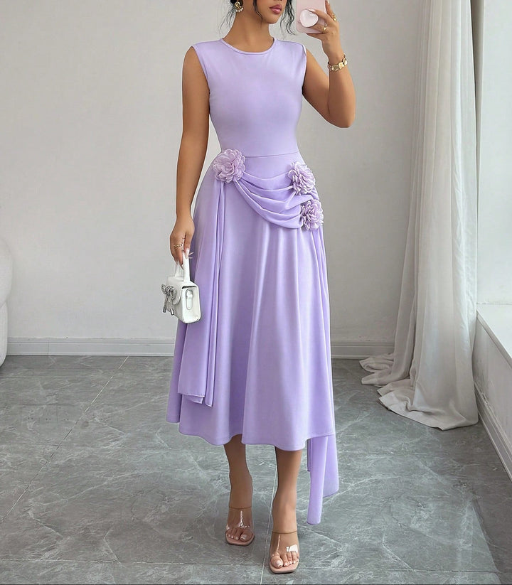 SHEIN midi ruha, lila