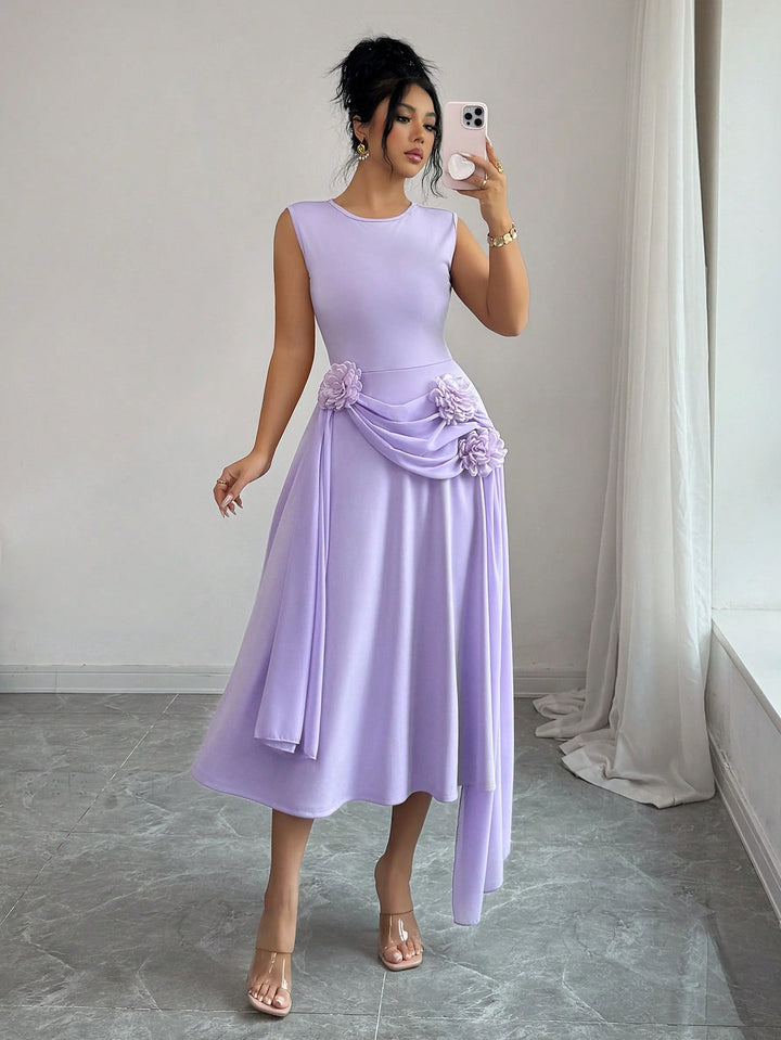 SHEIN midi ruha, lila
