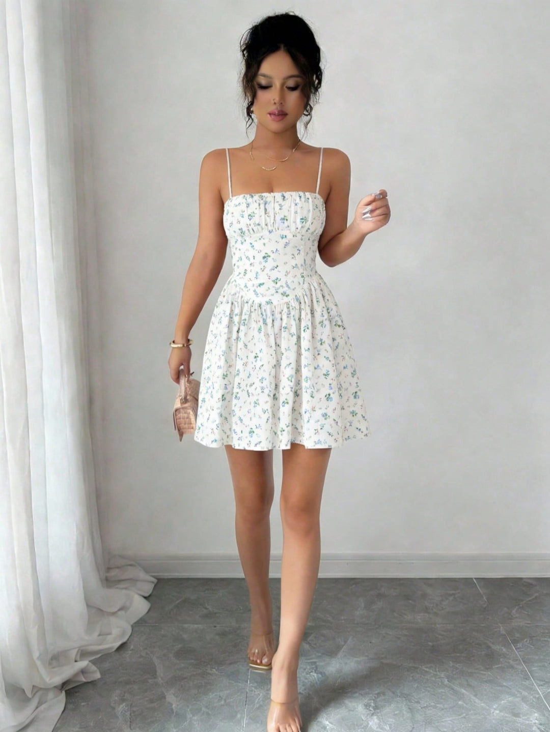 Rochie scurtă SHEIN, alb