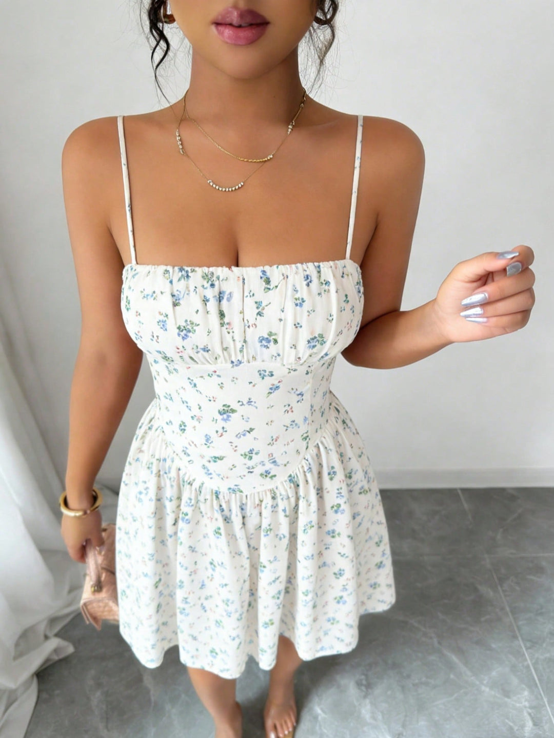 Rochie scurtă SHEIN, alb