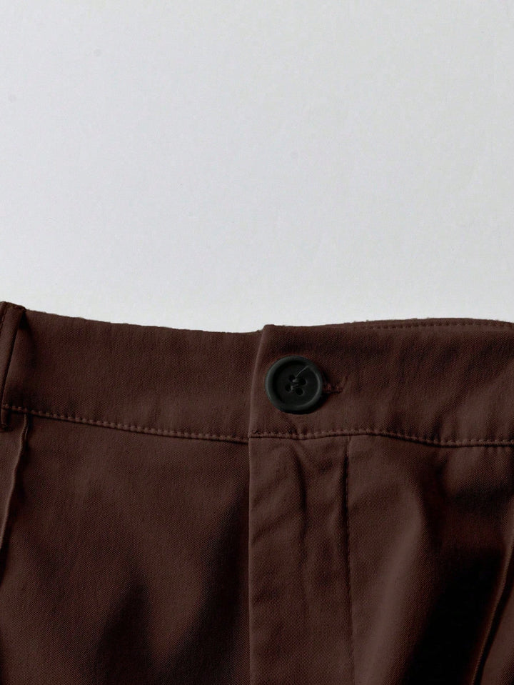 Pantaloni SHEIN, maro