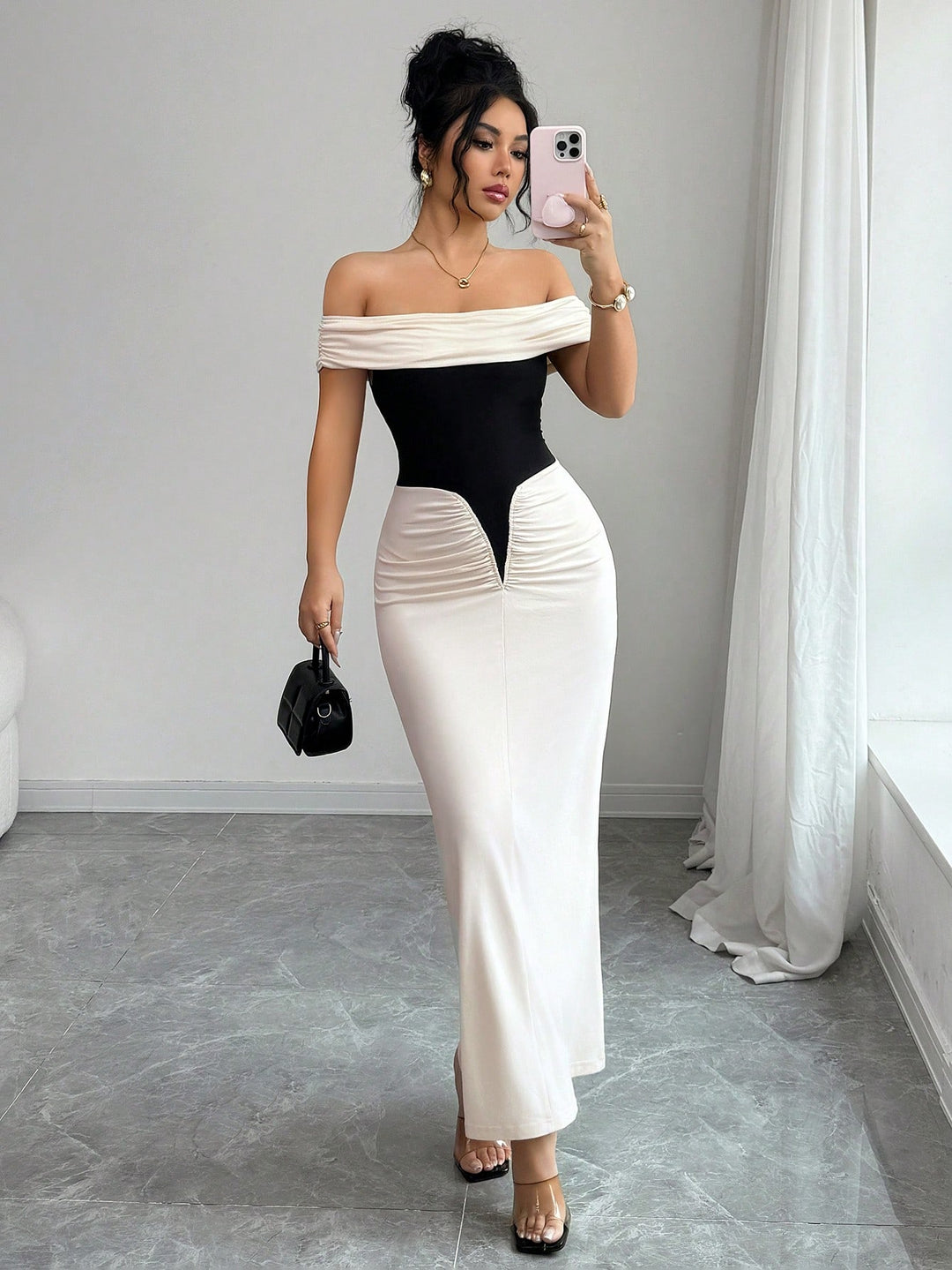 Rochie maxi SHEIN, mix culori