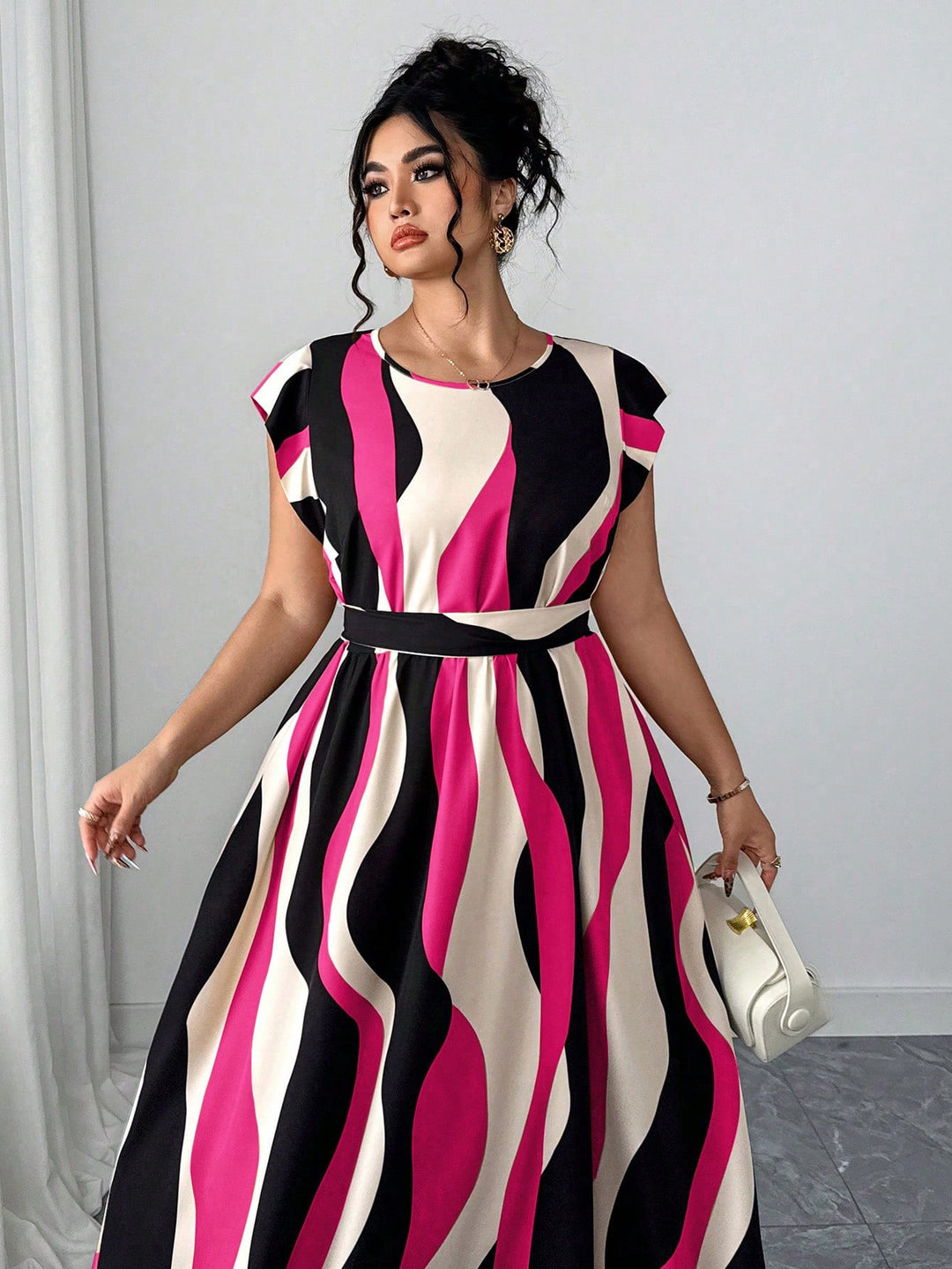 Rochie maxi SHEIN, mix culori