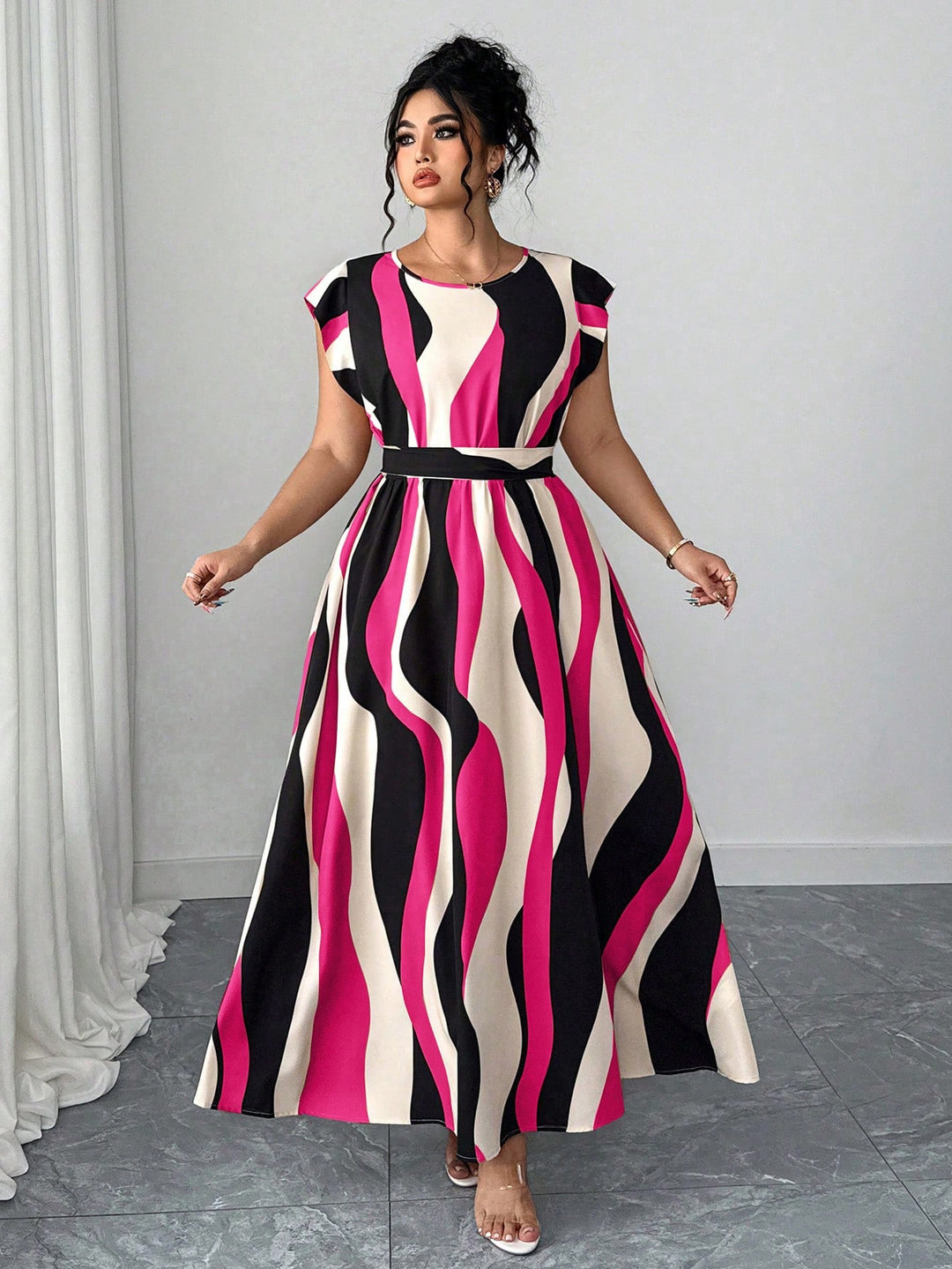 Rochie maxi SHEIN, mix culori