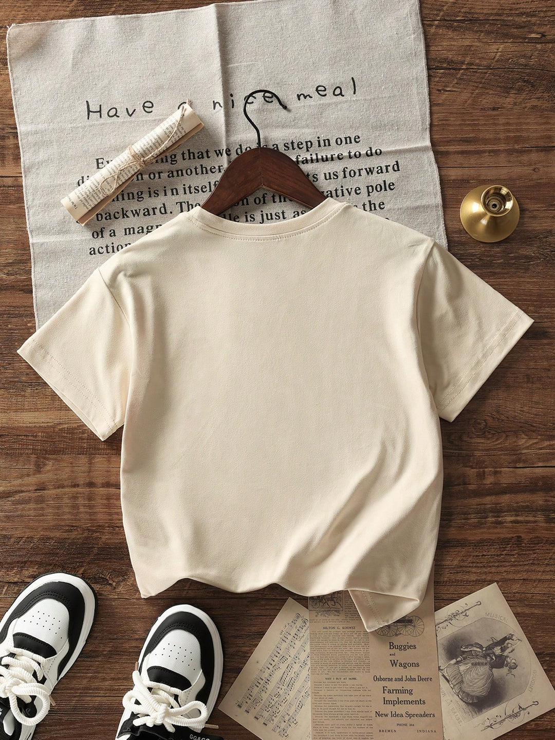 Tricou SHEIN, bej