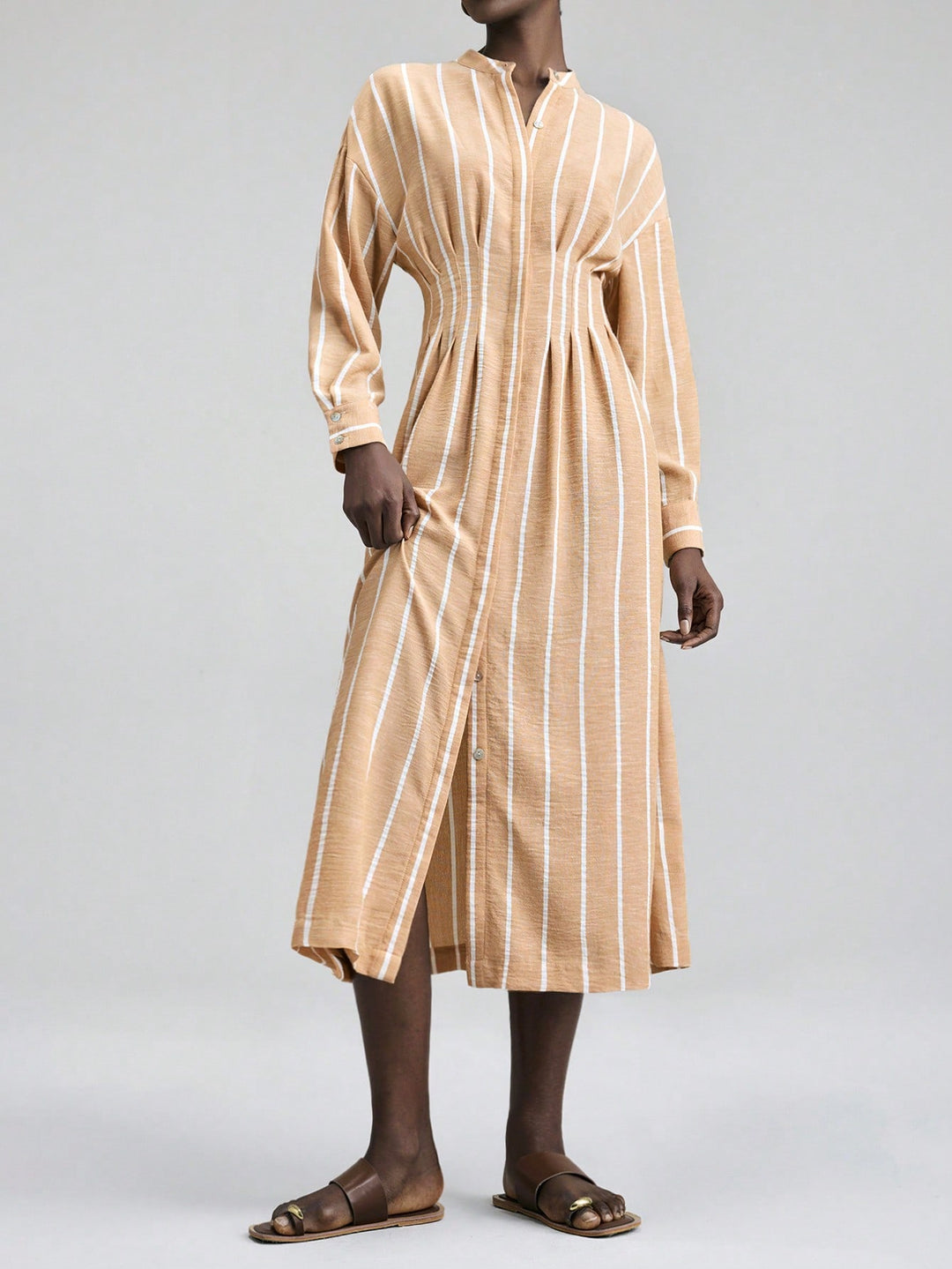 Rochie midi SHEIN, kaki