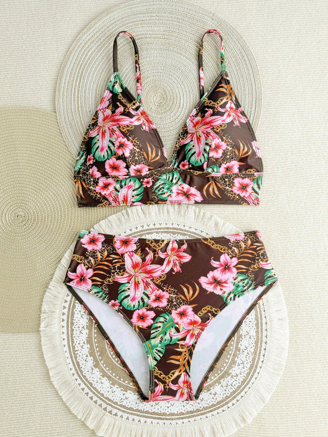 Set bikini SHEIN, mix culori