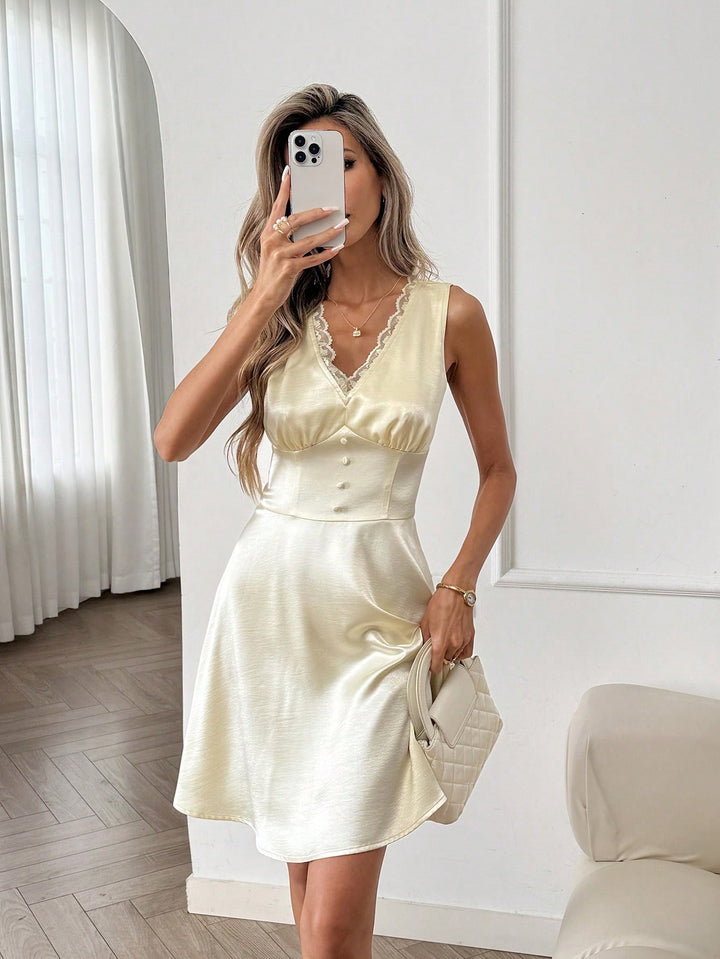 Rochie scurtă SHEIN, galben