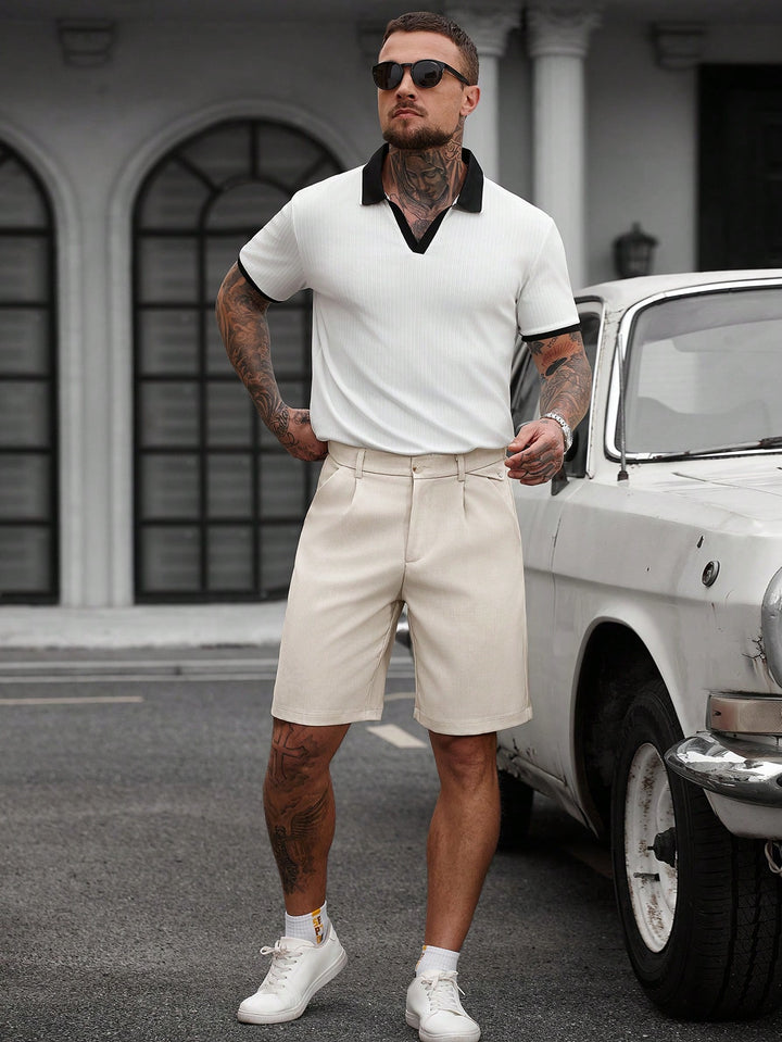 Pantaloni scurți SHEIN, crem