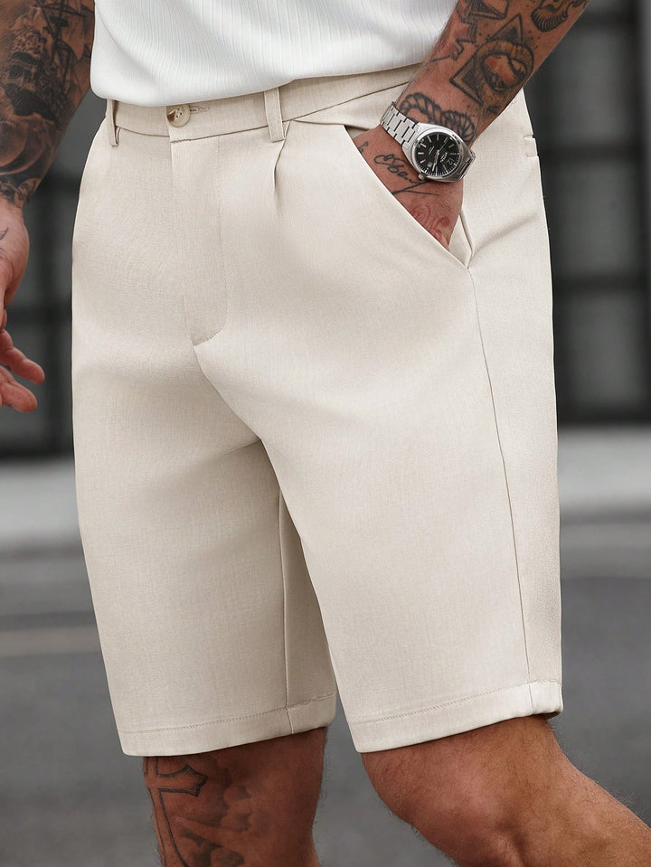 Pantaloni scurți SHEIN, crem