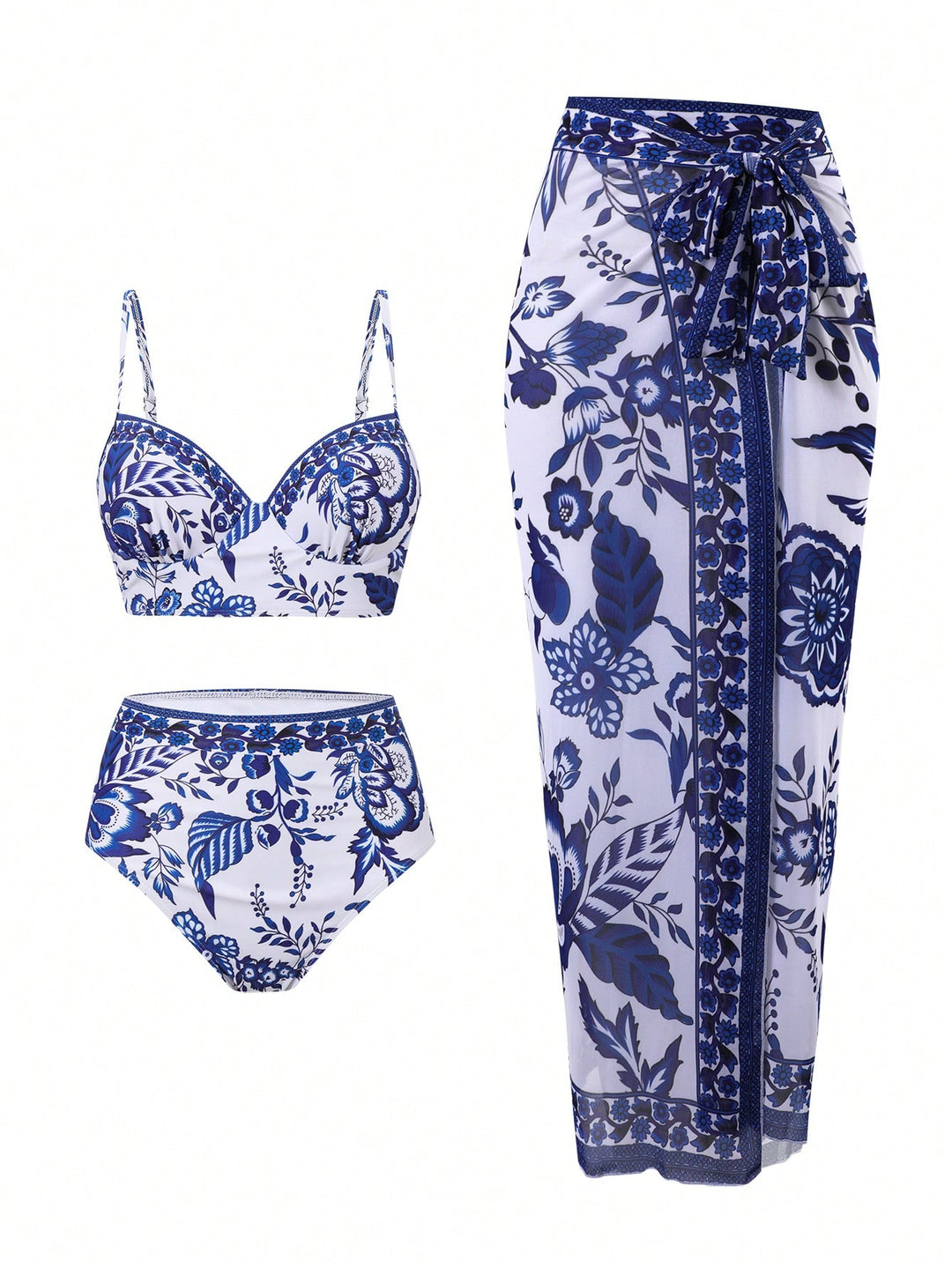 Set bikini SHEIN, albastru