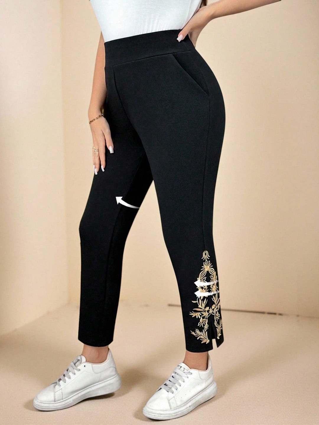 Pantaloni SHEIN, negru
