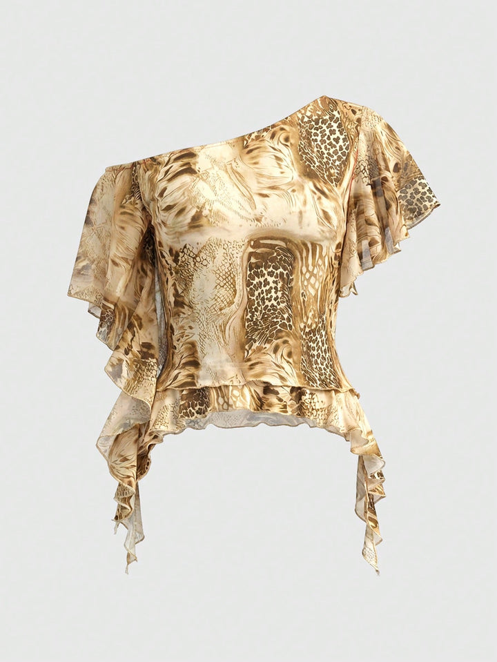 Top SHEIN, kaki