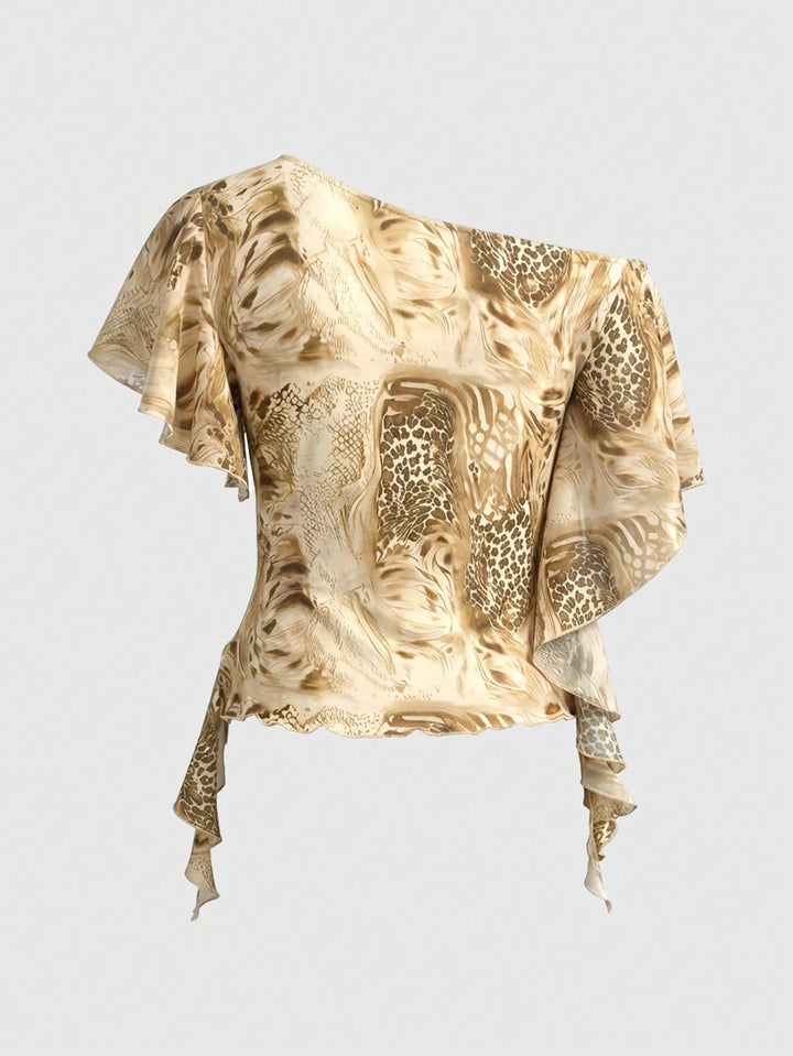 Top SHEIN, kaki