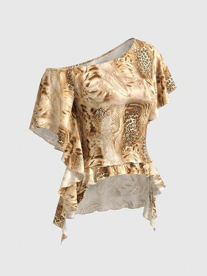 Top SHEIN, kaki