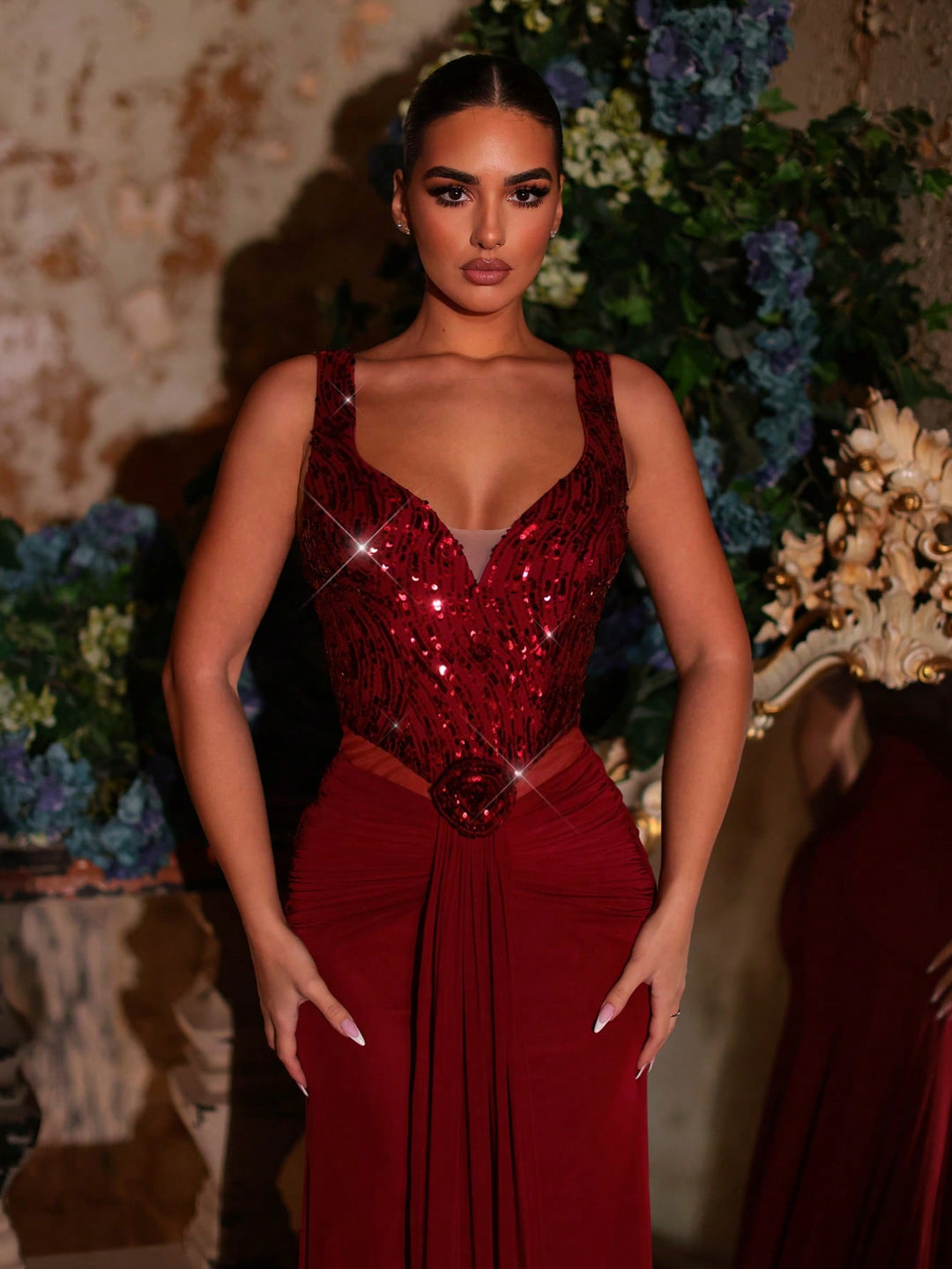 Rochie SHEIN, vișiniu