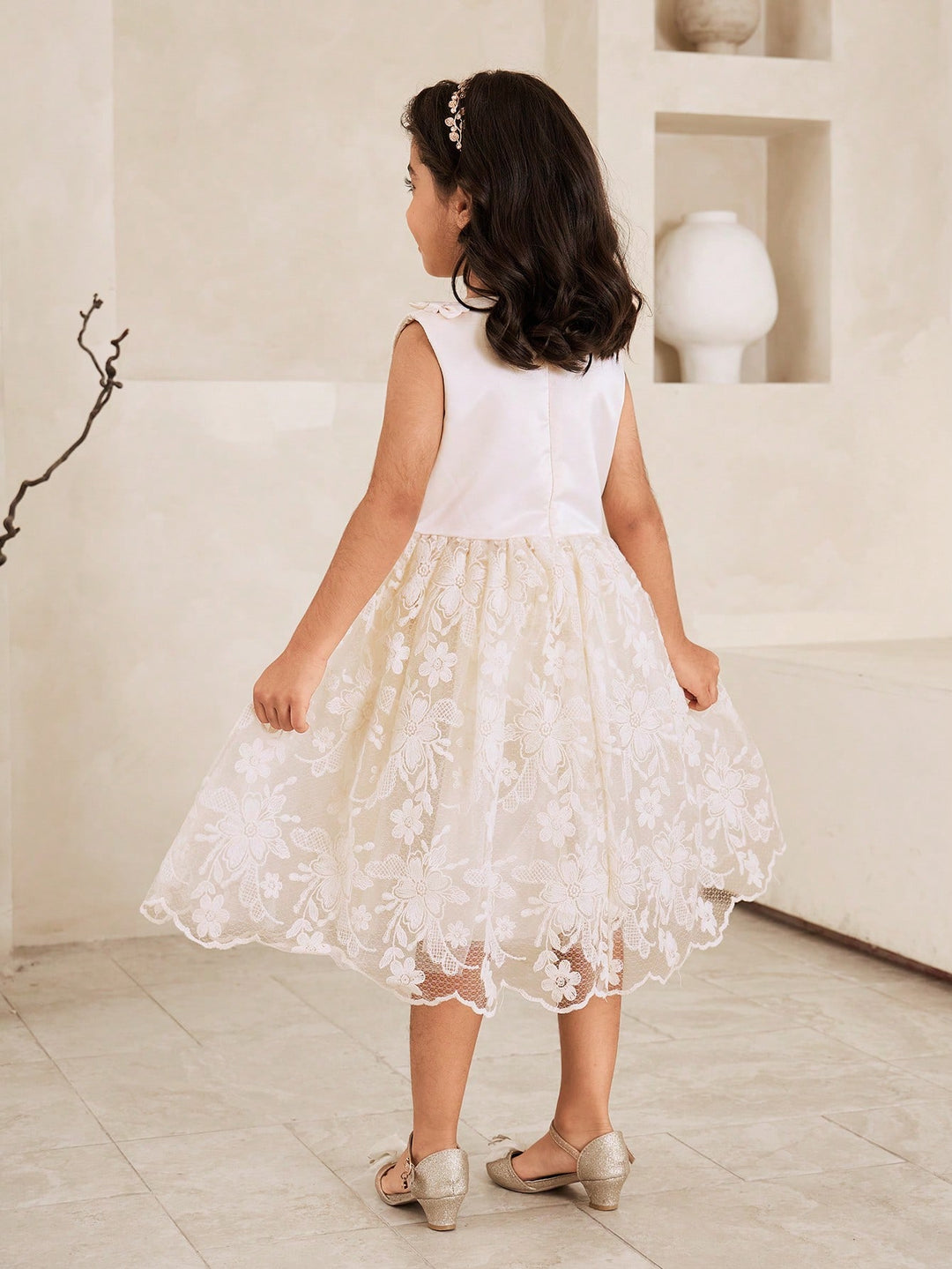Rochie SHEIN, crem