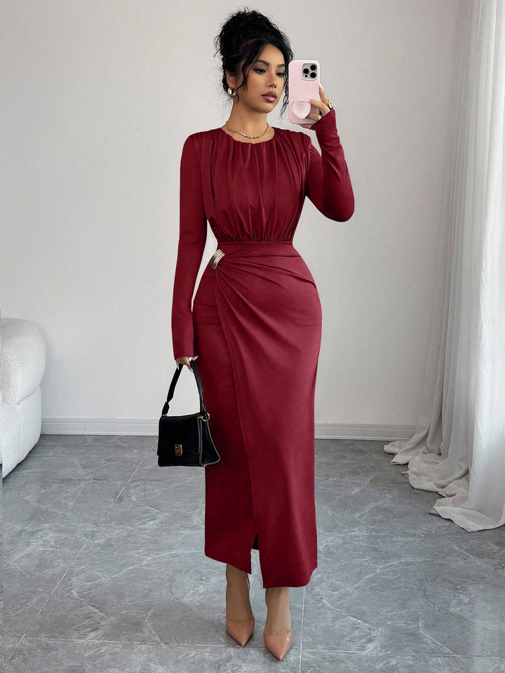Rochie maxi SHEIN, roșu