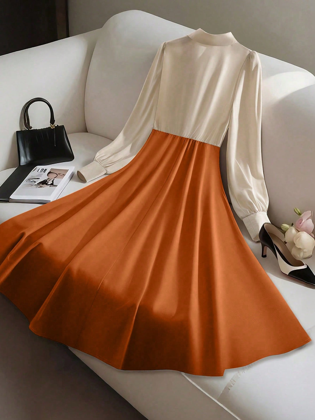 Rochie midi SHEIN, mix culori