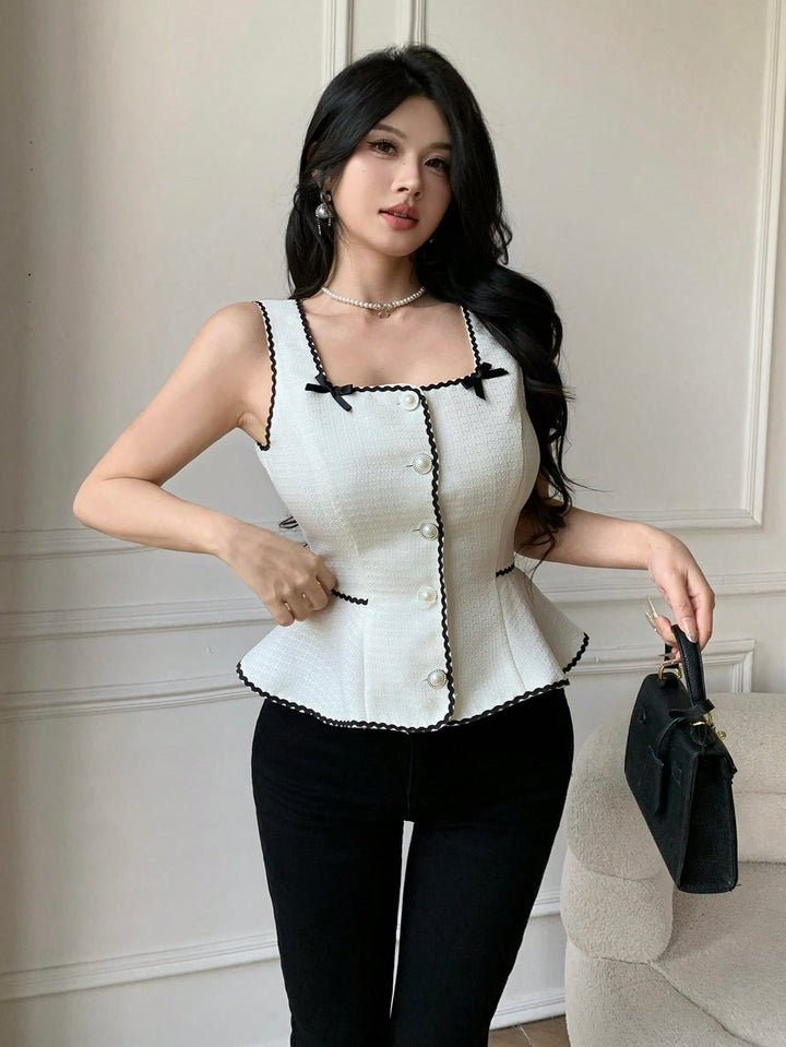 Top SHEIN, crem