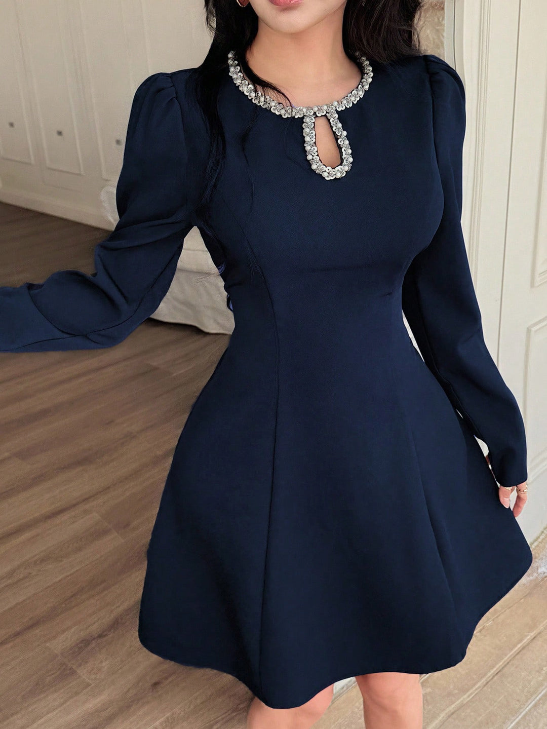 Rochie scurtă SHEIN, albastru