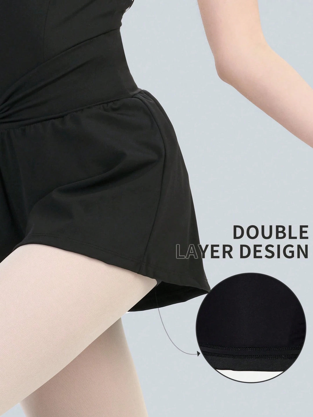 Pantaloni scurți SHEIN, negru