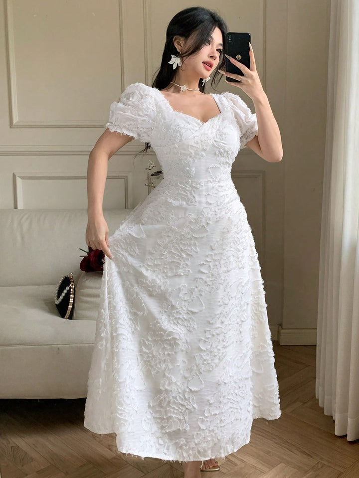 Rochie maxi SHEIN, alb