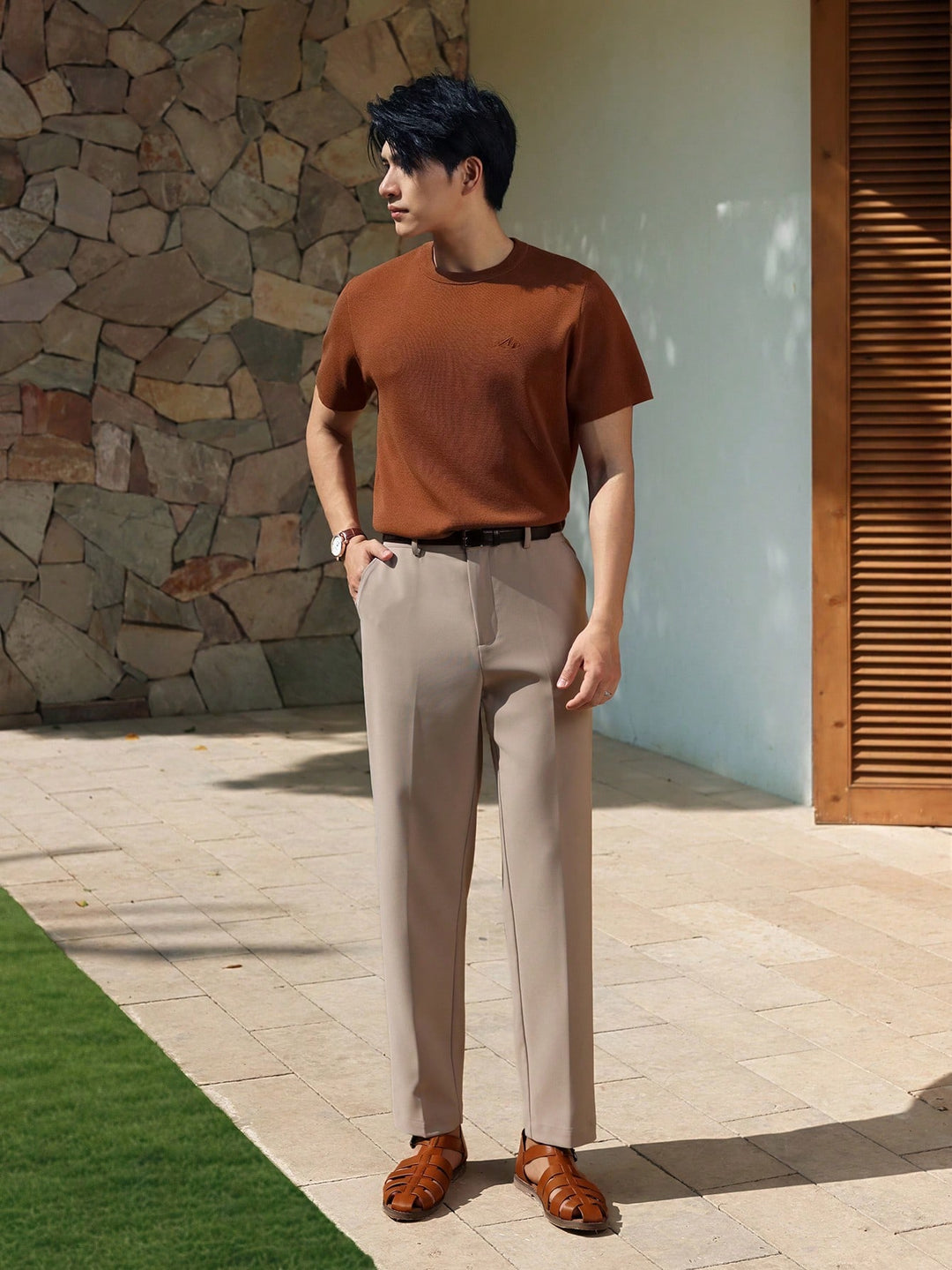 Pantaloni SHEIN, kaki