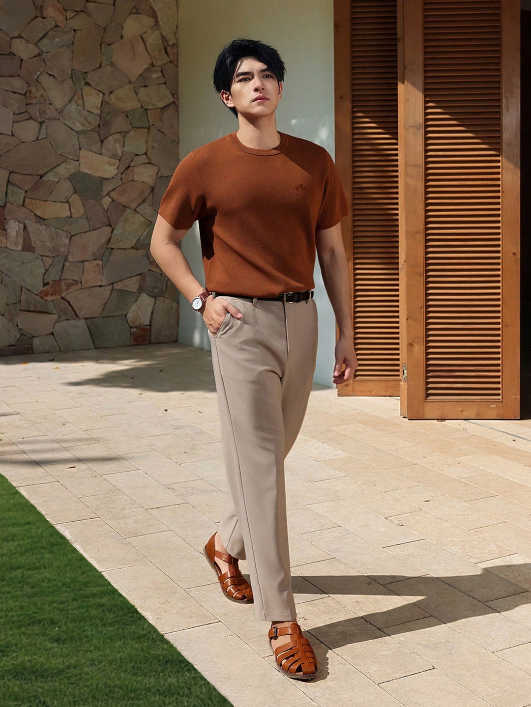 Pantaloni SHEIN, kaki