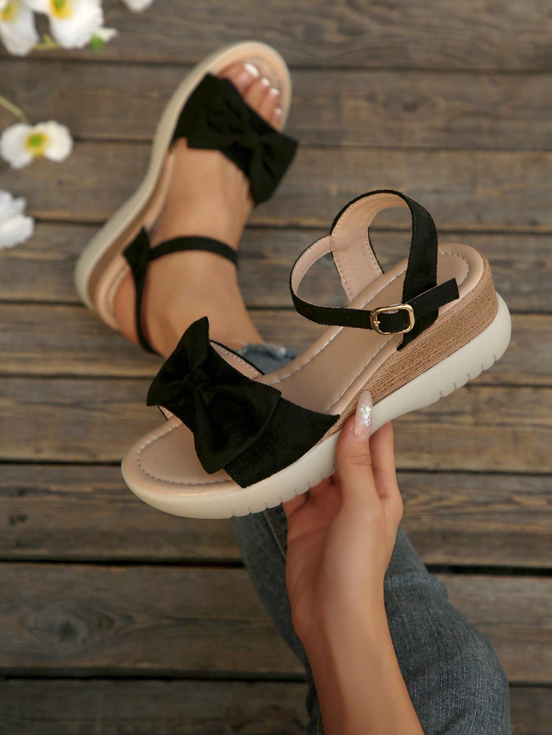 Sandale SHEIN, negru
