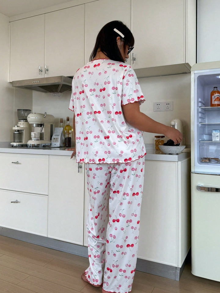Set pijamale SHEIN, alb
