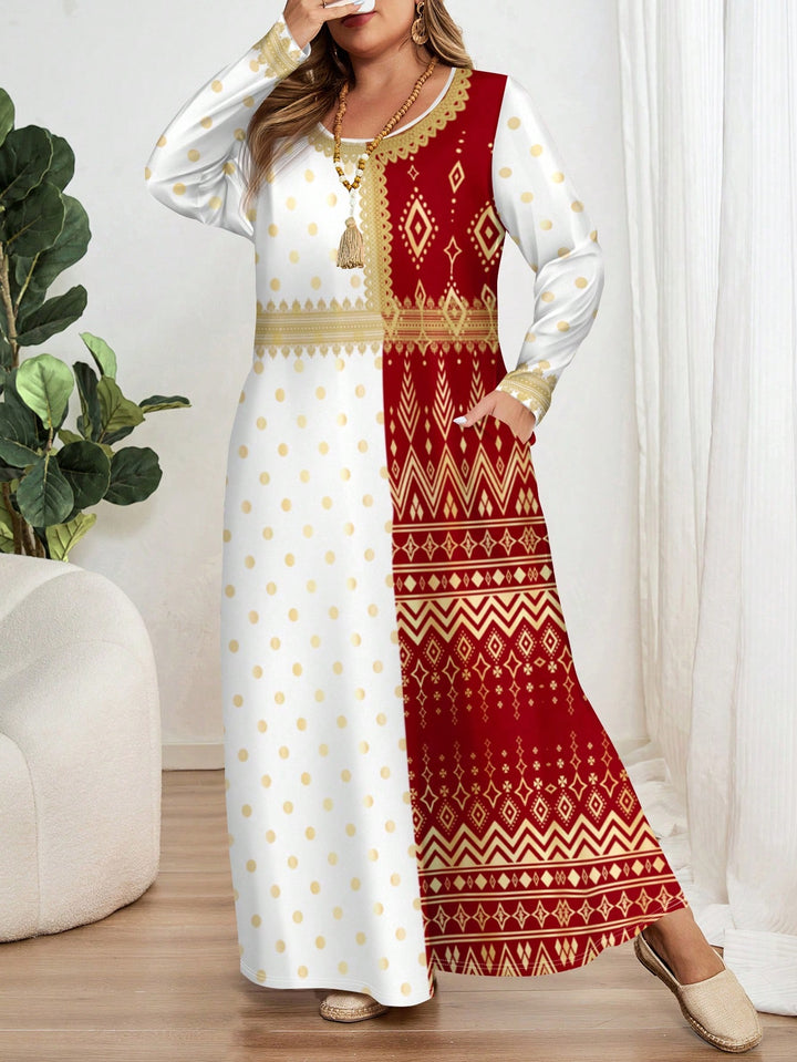 Rochie maxi SHEIN, mix culori