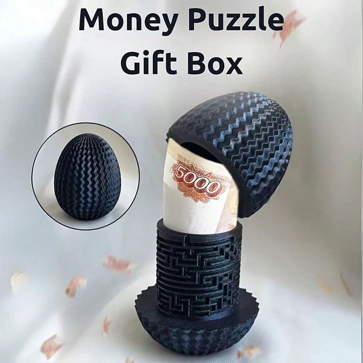 Cutie misterioasă cu puzzle SHEIN, negru