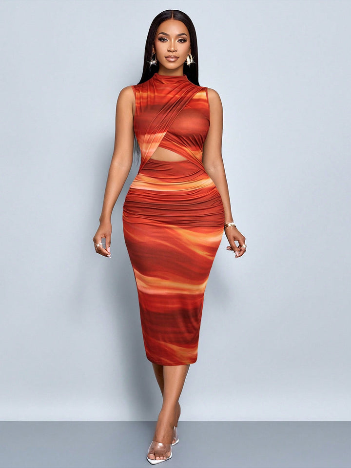 Rochie midi SHEIN, roșu