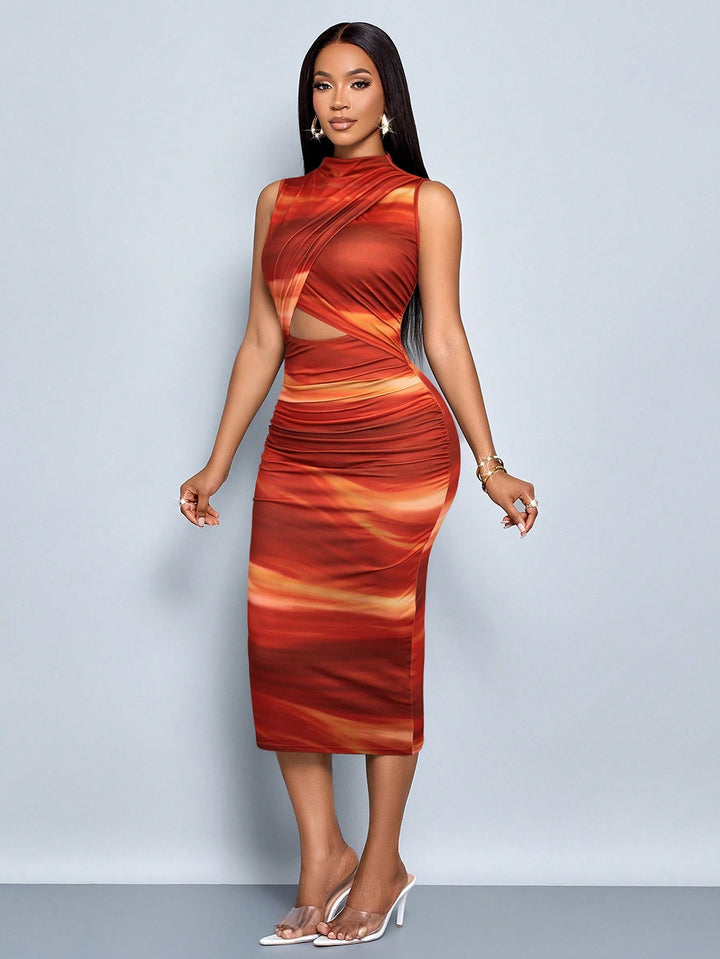 Rochie midi SHEIN, roșu