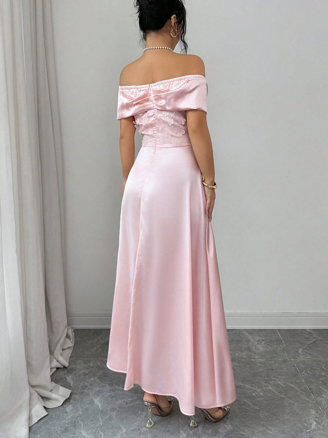Rochie maxi SHEIN, roz