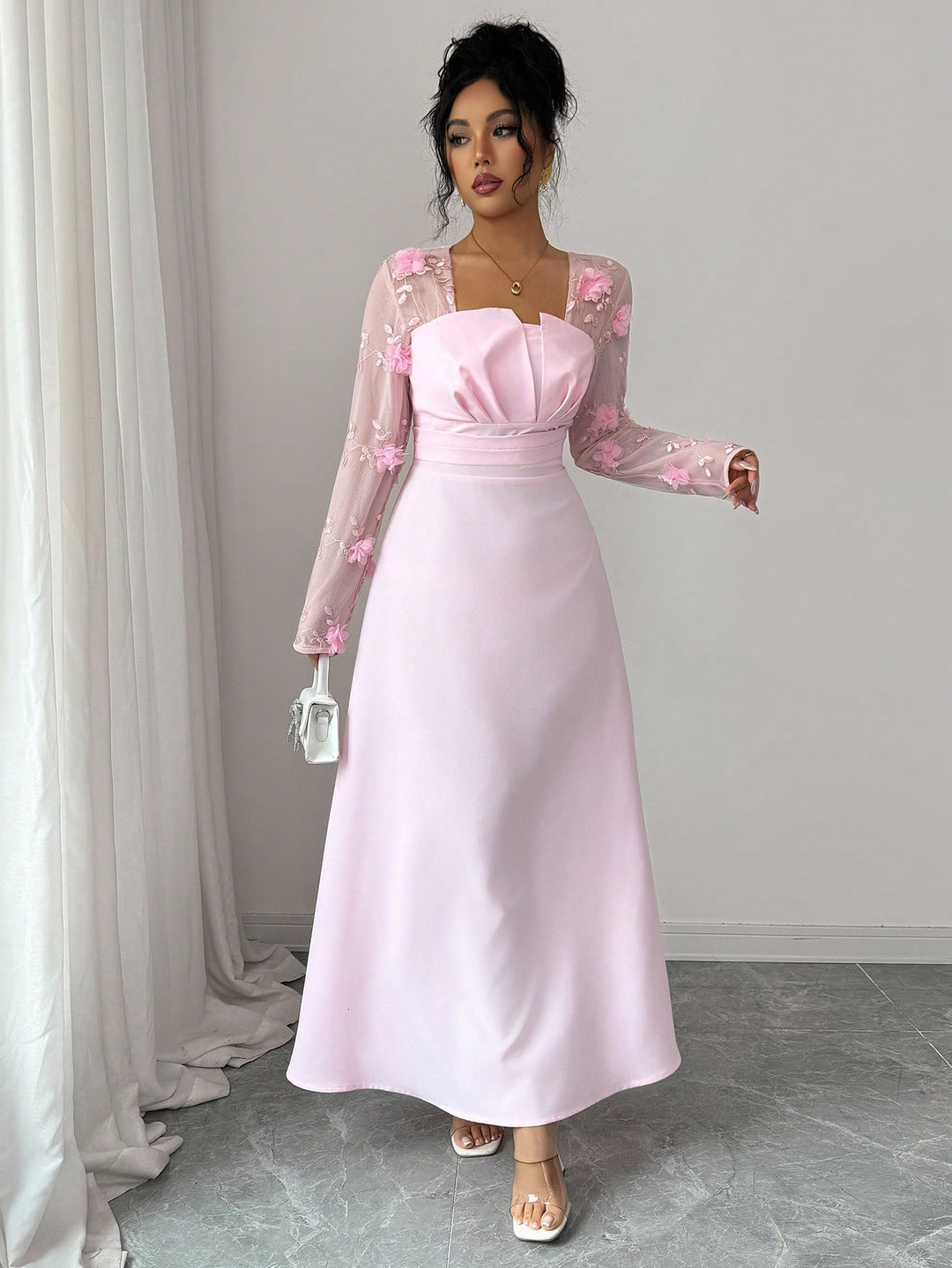 Rochie scurtă SHEIN, roz